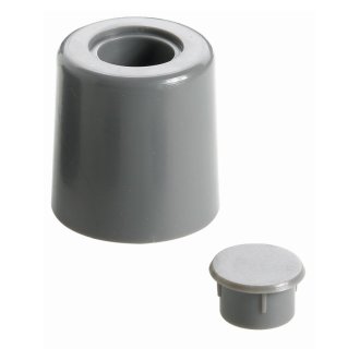 Türstopper zum Anschrauben, grau Ø 35 x 63 mm,   2 Stück