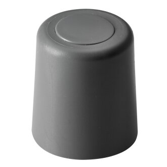 HETTICH Türstopper zum Anschrauben, Ø 27 x 30 mm, Kunststoff, grau, 2 Stück