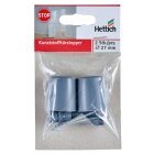 HETTICH Türstopper zum Anschrauben, Ø 27 x 30 mm, Kunststoff, grau, 2 Stück