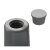 HETTICH Türstopper zum Anschrauben, Ø 27 x 30 mm, Kunststoff, grau, 2 Stück
