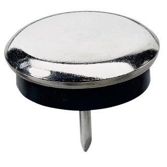 Metallgleiter mit Kunststoffscheibe, Ø28mm, 8 Stück