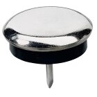 Metallgleiter mit Kunststoffscheibe, Ø28mm, 8...