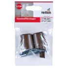 Hettich Türstopper zum Anschrauben, Ø 26,5 x 29 mm, dunkelbraun, Kunststoff, 2 Stück