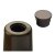 Türstopper zum Anschrauben, dunkelbraun, Ø 26,5 x 29 mm, Kunststoff  2 Stück