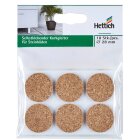 HETTICH Kork-Gleiter, selbstklebend, Ø28mm, 18 Stück