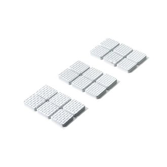 EVA-Antirutschpads, selbstklebend 20 x 20mm, weiß