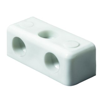 Eckverbinder Block 35 x 12 x 12mm Kunststoff weiß  10 Stück