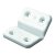 Eckverbinder 90-270° 50 x 40 x 4mm Kunststoff weiß, 25 Stück