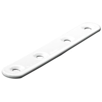 Hettich Verbindungsblech, 15 x 100 x 2 mm, Stahl pulverbeschichtet, weiß, B-Ware leicht verkratzt/verschmutzt