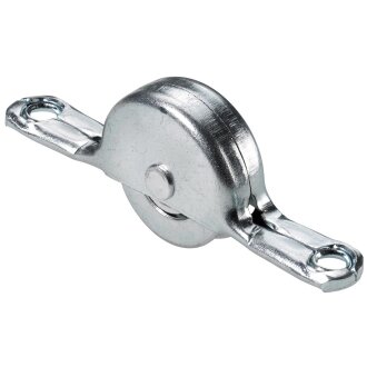 Hettich Laufrolle für Schiebetüren, 55 x 8 mm, verzinkt, 2 Stück