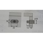 Zylinderschloss für zwei Türen, Zylinder Ø 18 mm, Türstärke max. 21 mm