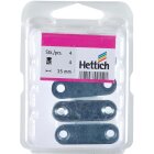 HETTICH Magnetschnäpper inkl. Schrauben, 35 x 15 mm, weiß, 4 Stück