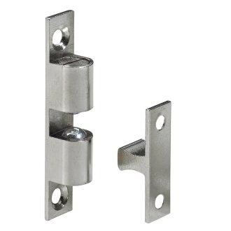 Hettich Kugelschnäpper, 60 x 10,5 mm, Messing vernickelt