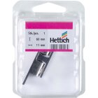 Hettich Kugelschnäpper, 60 x 10,5 mm, Messing vernickelt