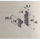 Kugelschnäpper 49 x 9mm Messing vernickelt