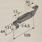 Kistendeckelstütze links und rechts 150mm Stahl