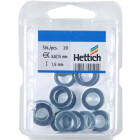 Distanzring / Fitschenring / Türunterlegscheibe15 x 8,4 x 1,6mm  verzinkt 20 Stück