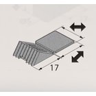 Stabilisator 16 x 16 x 8mm Kunststoff weiß  20 Stück