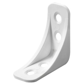 HETTICH Kunststoffwinkel, 40 x 40 x 16mm, Kunststoff, weiß, 4 Stück