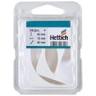HETTICH Kunststoffwinkel, 40 x 40 x 16mm, Kunststoff, weiß, 4 Stück