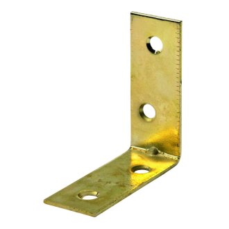 HETTICH Verbindungswinkel 50 x 50 x 15 mm Stahl vermessingt