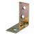 HETTICH Verbindungswinkel 40 x 40 x 15mm Stahl vermessingt