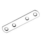 HETTICH Verbindungsblech 80mm x15mm Edelstahl-Optik