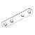 HETTICH Verbindungsblech 80mm x15mm Edelstahl-Optik