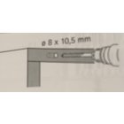 Einbohrpuffer D8,0 x 12,5mm 20 Stück