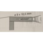 Einbohrpuffer, Ø 8,0 x 12,5mm, 20 Stück