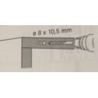 HETTICH Einbohrpuffer, Ø 8,0 x 12,5mm, 20 Stück