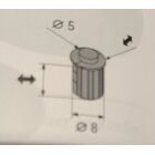 HETTICH Einbohrpuffer, Ø 8,0 x 12,5mm, 20 Stück