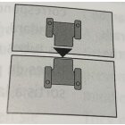 Hettich Universalverbinder, 28 x 45 mm, verzinkt, 2...