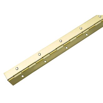 HETTICH Stangenscharnier, 600 x 32 x 0,6 mm, Stahl vermessingt