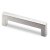 HETTICH Möbelgriff, BA128 mm, Edelstahl, gebürstet, 142x14x40 mm