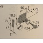 Glastürschloss zum Klemmen, keine Glasbohrung erforderlich