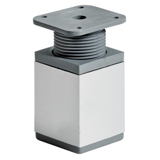 Hettich Möbelfuß, Alu, 60 x 40 mm