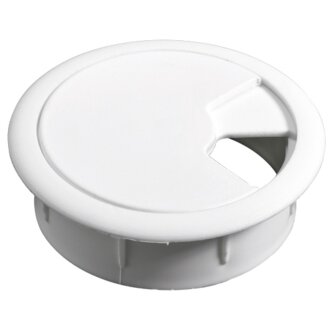 Hettich Kabeldurchlass, Ø 60 x 21 mm, Kunststoff, weiß