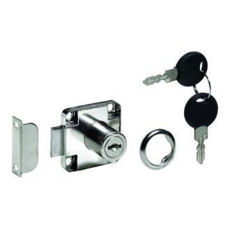 Hettich Zylinderklappenschloss, Zylinder Ø 19 mm, Türstärke 13 - 20 mm