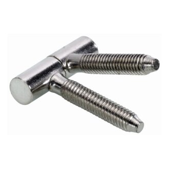 HETTICH Einbohrband für Möbeltüren, 8 x 28mm, vernickelt, 2 Stück