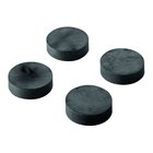 Pinnwandmagnet 7 x 30mm rund schwarz 4 Stück