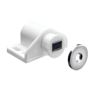 Hettich Magnetschnäpper verstellbar 2 kg, weiß, 2 Stück