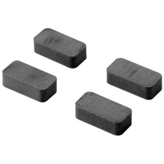 HETTICH Pinnwandmagnet, 5 x 10 x 20 mm, schwarz, 8 Stück