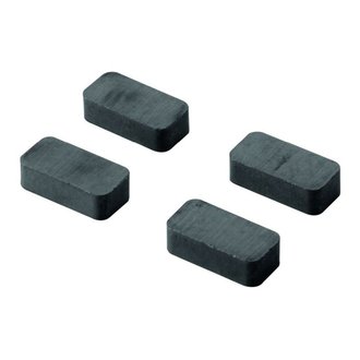 Pinnwandmagnet 5 x 10 x 20mm schwarz 8 Stück