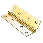 Hettich Scharnier, 100 x 50 mm, vermessingt, 2 Stück