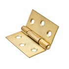 Hettich Scharnier, 40 x 40 mm, Messing matt, 2 Stück