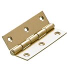 Hettich Scharnier, 70 x 40 mm, vermessingt, 2 Stück