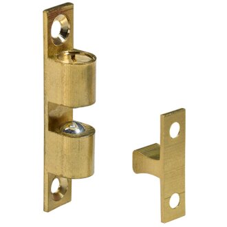 Hettich Kugelschnäpper, 9 x 49 mm, Messing matt