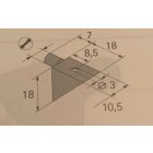 Hettich Winkelbodenträger, 5 mm, weiß, 8 Stück