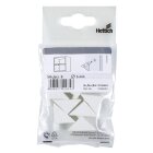 Hettich Winkelbodenträger, 5 mm, weiß, 8 Stück